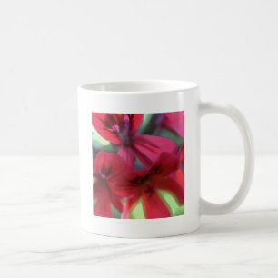 Taza De Café Geranios pintados