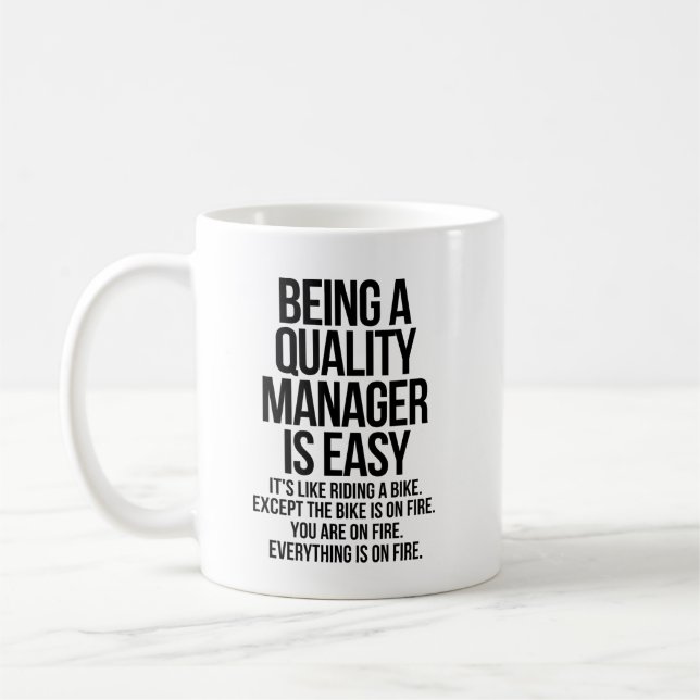 Taza De Café gerente de calidad (Izquierda)