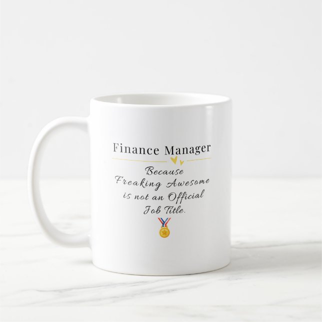 Taza De Café Gerente de finanzas (Izquierda)