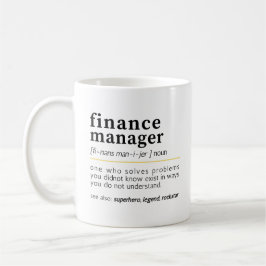 Taza De Café Gerente de Finanzas – Definición Divertida 
