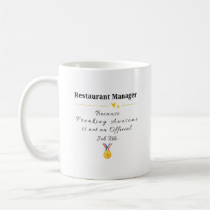 Taza De Café Gerente de restaurante