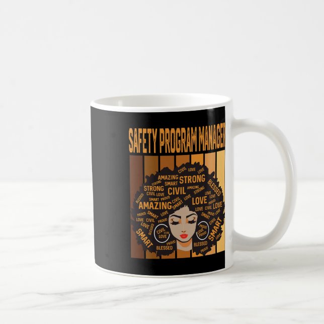 Taza De Café Gerente del Programa de Seguridad Poderoso Mes de  (Derecha)