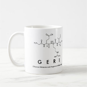 Taza De Café Geri peptide name mug