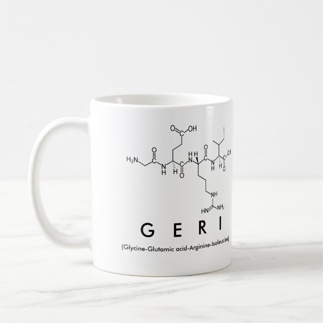 Taza De Café Geri peptide name mug (Izquierda)
