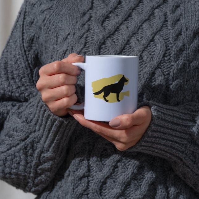 Taza De Café German Shephard Silhouette Mug (Subido por el creador)