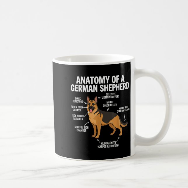 Taza De Café German Shepherd  (Derecha)