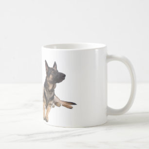 Taza De Café german shepherd and golden retriever