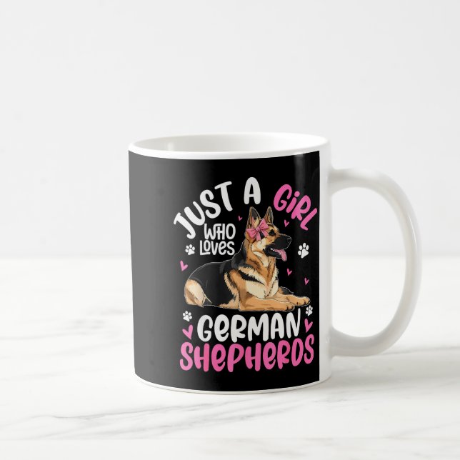 Taza De Café German Shepherd Shirt For Girls Women German Sheph (Derecha)