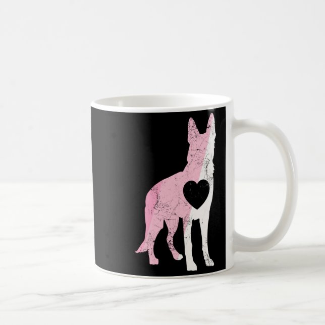 Taza De Café German Shepherd Valentines Day Cud Love Dog _1  (Derecha)