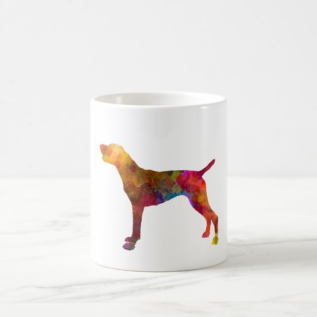 Taza De Café German Shorthaired Pointer in watercolor (Centro)