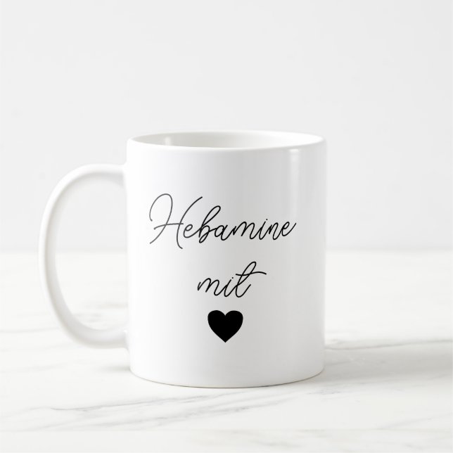 Taza De Café Geschenk Hebamme | Aufmerksamkeit und Dankeschön | (Izquierda)