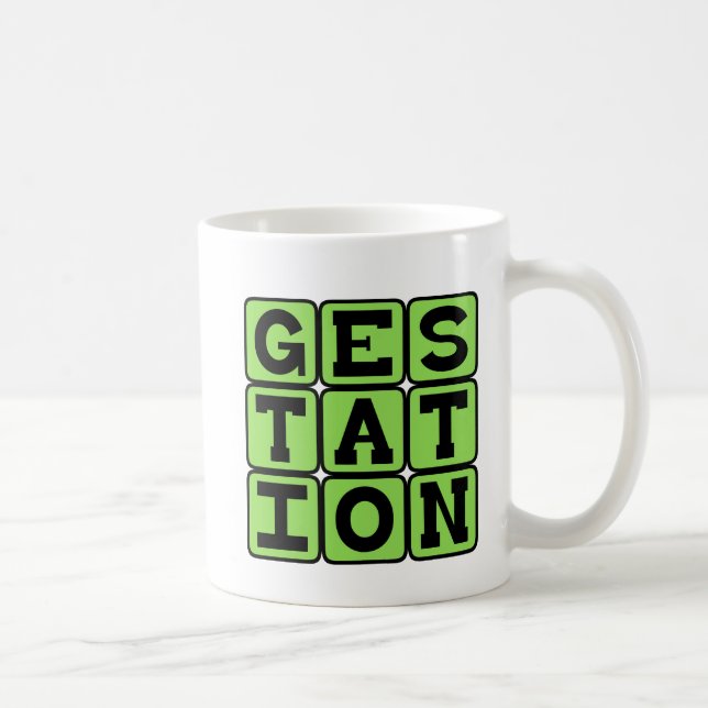 Taza De Café Gestación, Proceso de Estar Embarazada (Derecha)