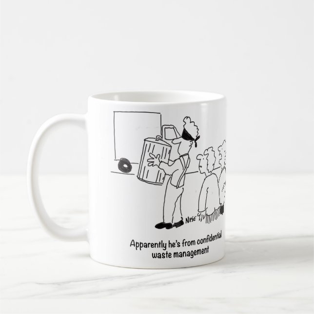 Taza De Café Gestión Confidencial de Desechos (Izquierda)