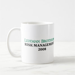 Taza De Café Gestión de Riesgos de Lehman Brothers 2008