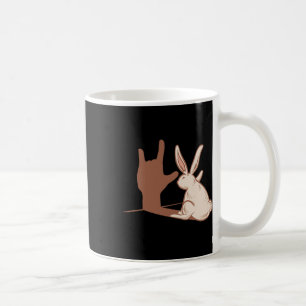 Taza De Café Gesto de mano de conejo Ily Asl Conciencia sobre l