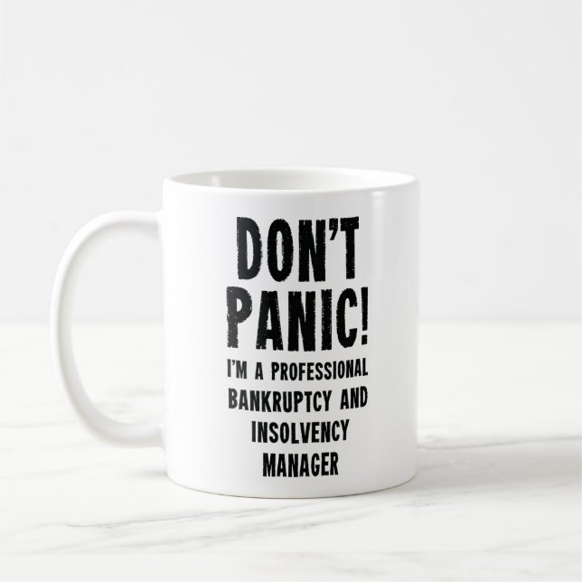 Taza De Café Gestor de quiebras e insolvencia (Izquierda)