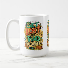 Taza De Café Get Lost and Find Yourself