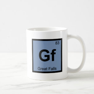 Taza De Café Gf - Great Falls Montana Química Tabla Periódica