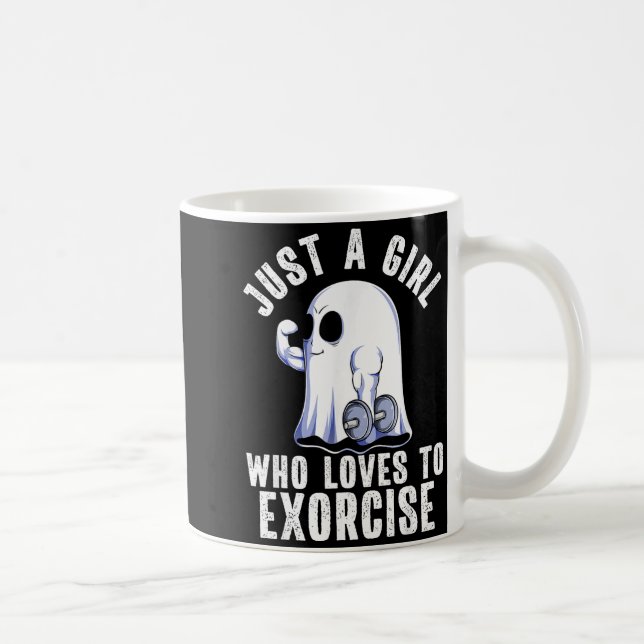 Taza De Café Ghost Funny Gym Workout Bodybuilding Soky Hallowee (Derecha)