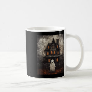 Taza De Café Ghost Haunted House Midnight Halloween Ghost Spook
