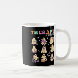 Taza De Café Ghost Physical Therapy Squad Slp Ot Team Hallow