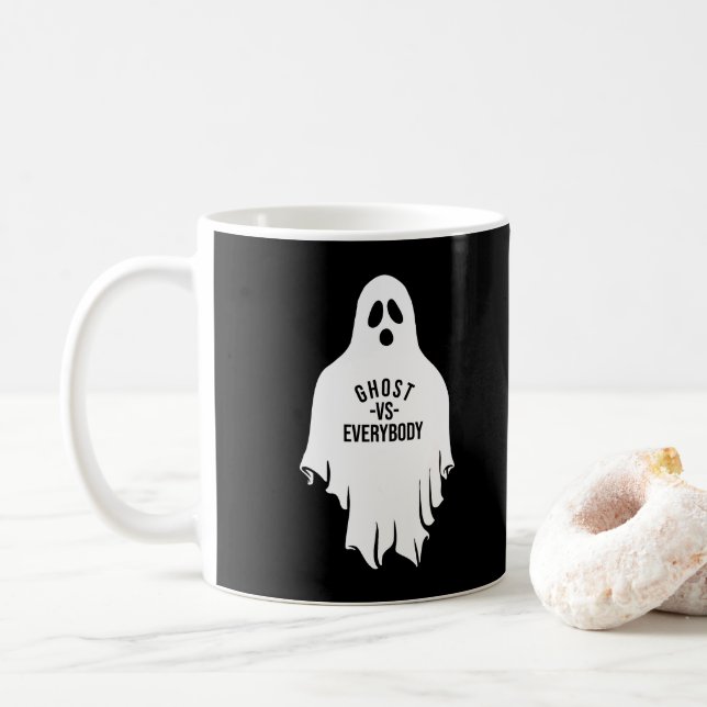 Taza De Café Ghost vs Everybody (Con donut)