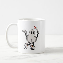 Taza De Café Ghost with blood knife