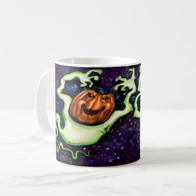 Taza De Café Ghostly Skull (Anverso izquierdo)