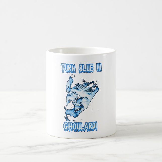 Taza De Café Ghoulardi (vuelta azul/transparente) 11 onzas. (Centro)