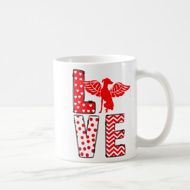 Taza De Café Ghound Valentines Day Love Valentine Cute Heart  (Derecha)