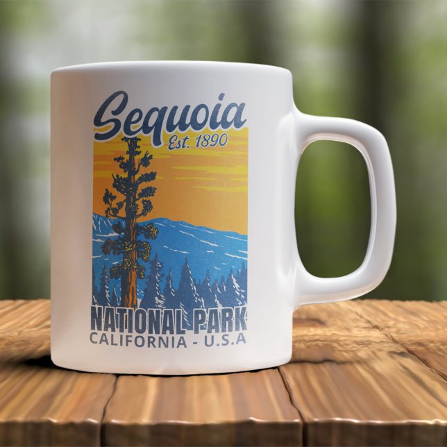 Taza De Café Giant Sequoias Forest Nature Scene (Subido por el creador)