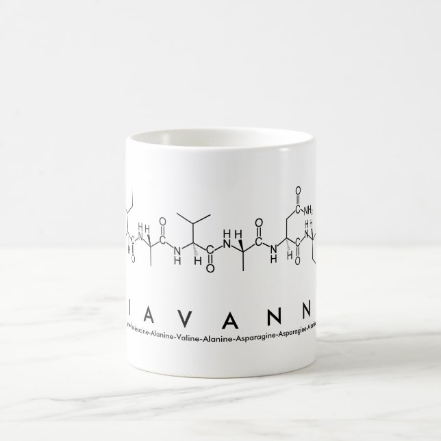 Taza De Café Giavanna peptide name mug (Centro)