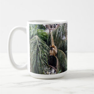 Taza De Café Gibbon Sólo Colgó Alrededor,