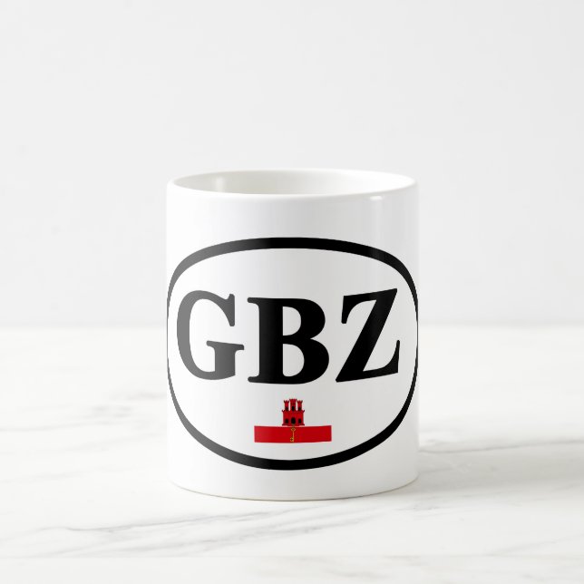 Taza De Café Gibraltar GBZ Registro de vehículos con pabellón (Centro)