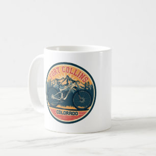 Taza De Café gif de ciclismo de montaña vintage fort colllins c
