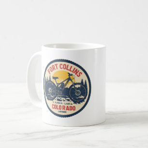 Taza De Café gif de ciclismo de montaña vintage fort colllins c