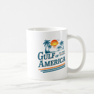 Taza De Café Gif Estadounidense 2025 Del Golfo De Vintage Retro