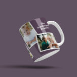 Taza De Café gif púrpura moderno y elegante de la familia multi<br><div class="desc">Moderna elegancia elegante,  multifotografía,  regalo de decoración familiar. Se puede cambiar el color púrpura moderno.</div>