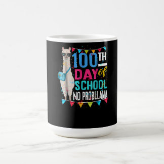 Taza De Café Gift de Llama | Cien Días De Escuela No Prob Llama