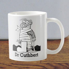 Taza De Café Gift with Name for a Doctor - Man in Bandages Coff
