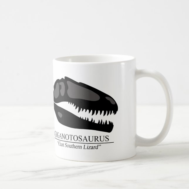Taza De Café Giganotosaurus Skull (Derecha)
