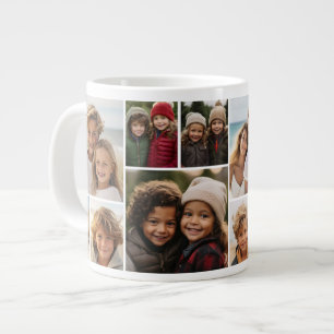 Taza De Café Gigante 12 Collage de Fotos - Cuadrícula Moderna Mínima