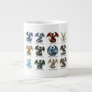 Taza De Café Gigante 12 Dragones