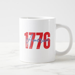 Taza De Café Gigante '1776 América' 250 Aniversario 4 de Julio