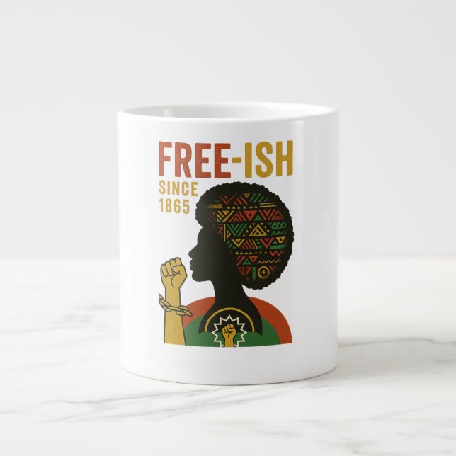 Taza De Café Gigante 19 de junio: Copa del Orgullo Negro (Frente)