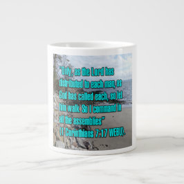Taza De Café Gigante 1 Corinthians 7:17 WEBU Mug