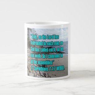 Taza De Café Gigante 1 Corinthians 7:17 WEBU Mug