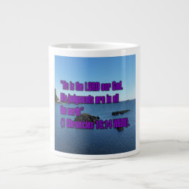 Taza De Café Gigante 1 Crónicas 16:14 WEBU Mug