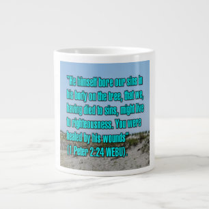 Taza De Café Gigante 1 Pedro 2:24 WEBU Mug