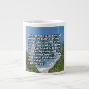 Taza De Café Gigante 1 Timoteo 5:11-14 WEBU Mug